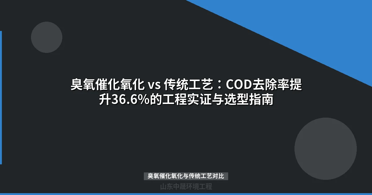 臭氧催化氧化 vs 传统工艺：COD去除率提升36.6%的工程实证与选型指南