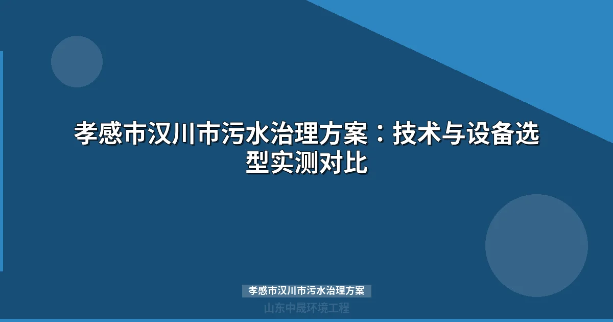 孝感市汉川市污水治理方案：技术与设备选型实测对比