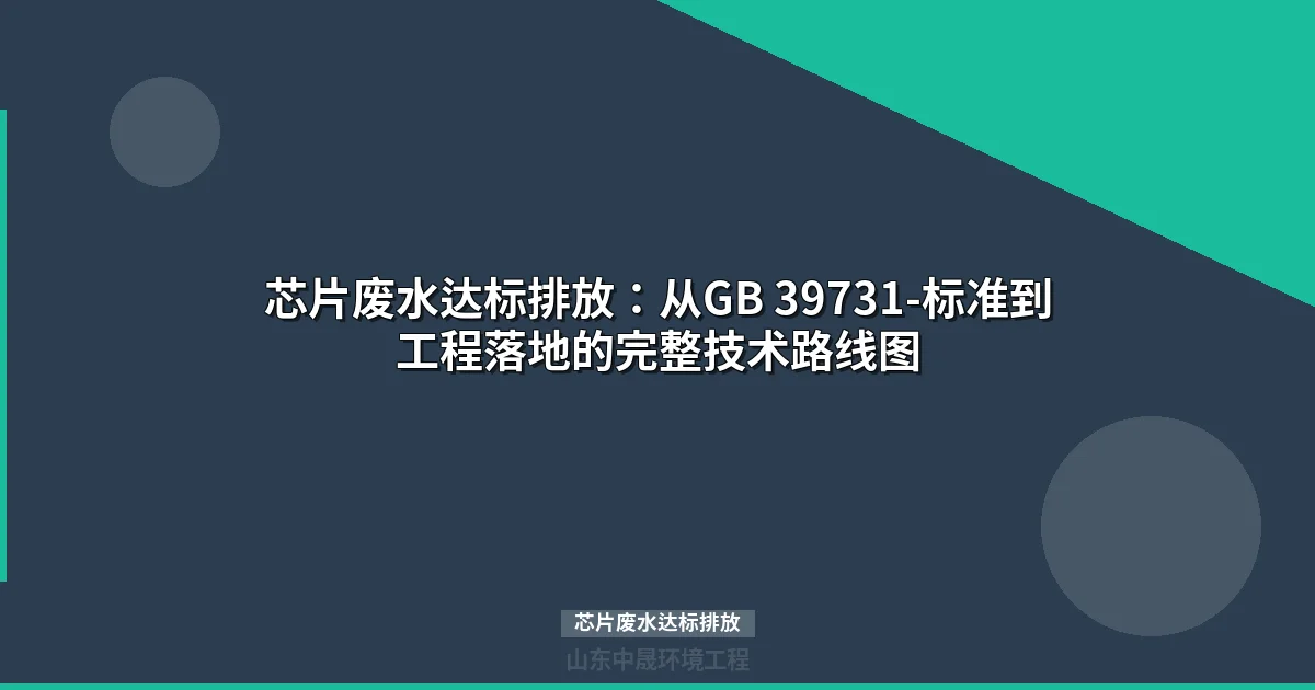芯片废水达标排放标准与设备选型全攻略（2025）