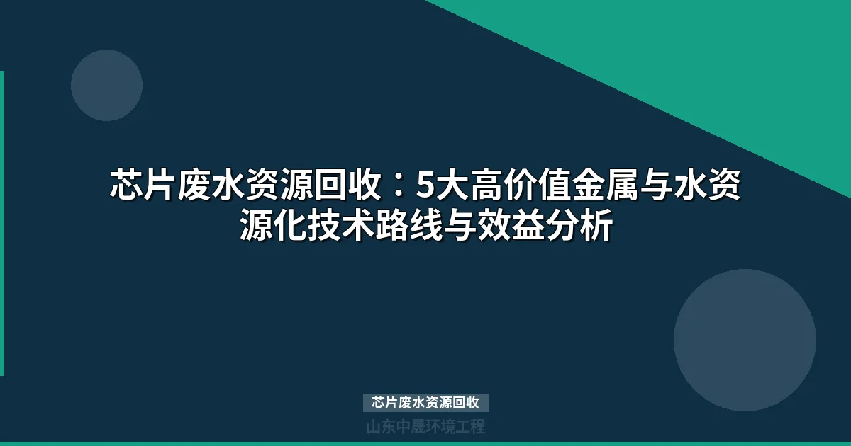芯片废水资源回收：铜银氟高效提取与水资源循环利用方案