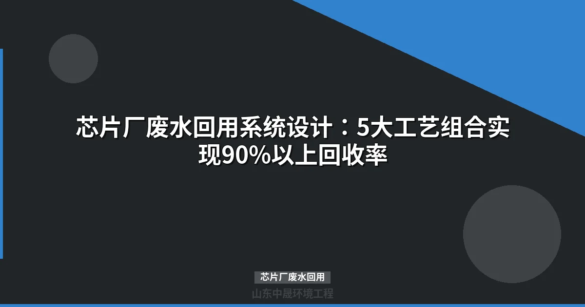 芯片厂废水回用系统：5步实现90%+回收率的工艺方案