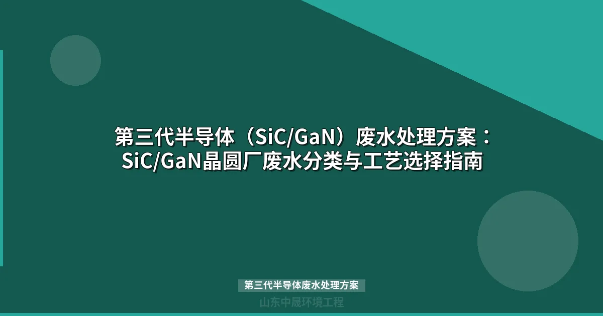 第三代半导体废水处理方案：SiC/GaN晶圆厂废水处理工艺与成本分析