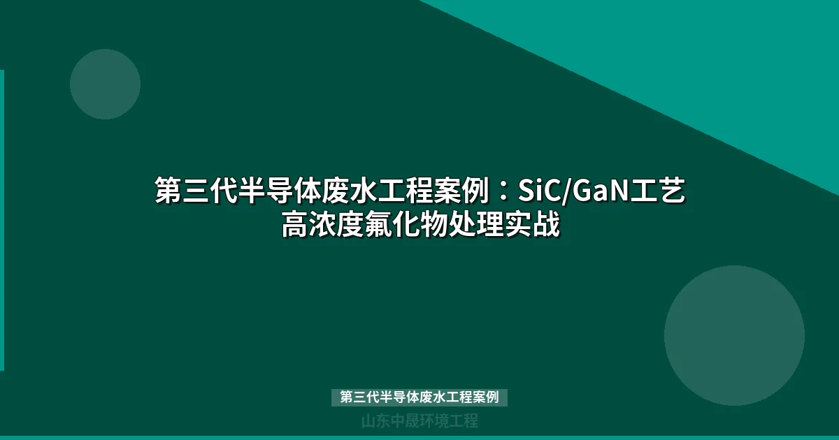 第三代半导体废水工程案例：SiC/GaN晶圆厂废水处理实战