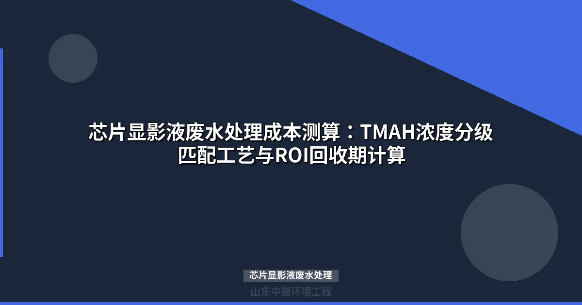 芯片显影液废水处理方法与成本：TMAH浓度分级工艺选型指南