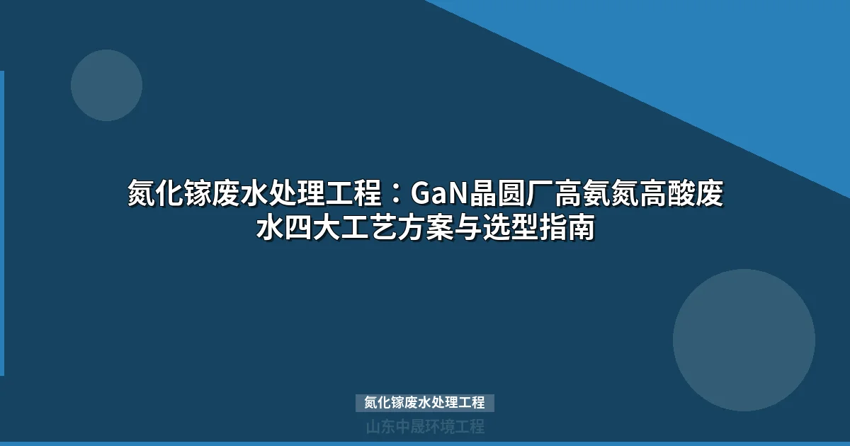 氮化镓废水处理工程：MOCVD高氨氮废水组合工艺与工程实例