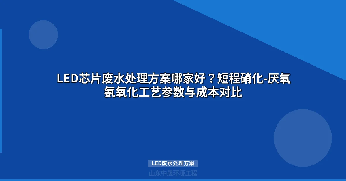 LED废水处理方案：短程硝化-厌氧氨氧化工艺详解