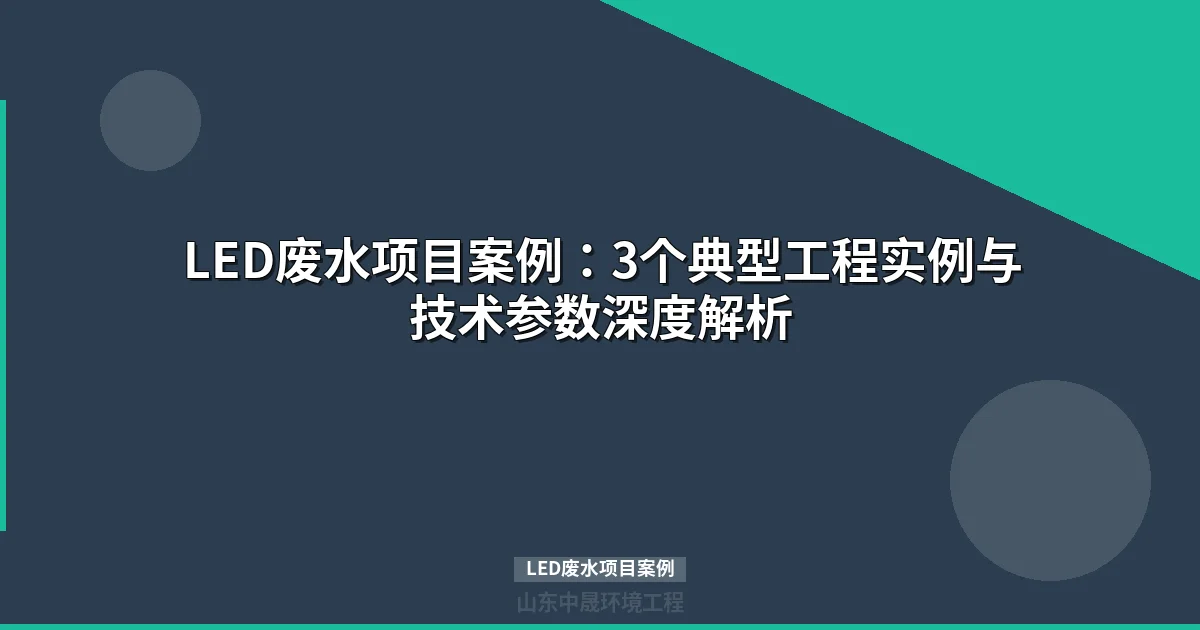 LED废水项目案例详解：500-1200m³/d工程实例与选型指南
