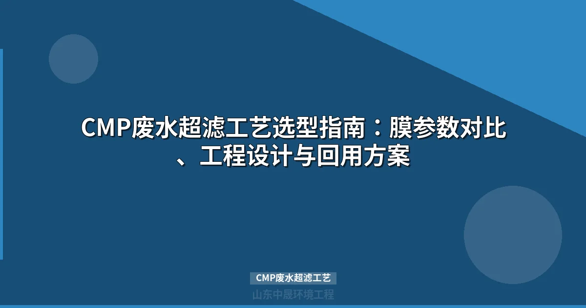 CMP废水超滤工艺详解：纳米颗粒去除与膜选型指南