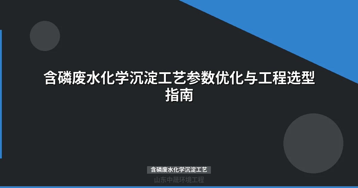 含磷废水化学沉淀工艺详解：药剂选型、参数控制与工程应用