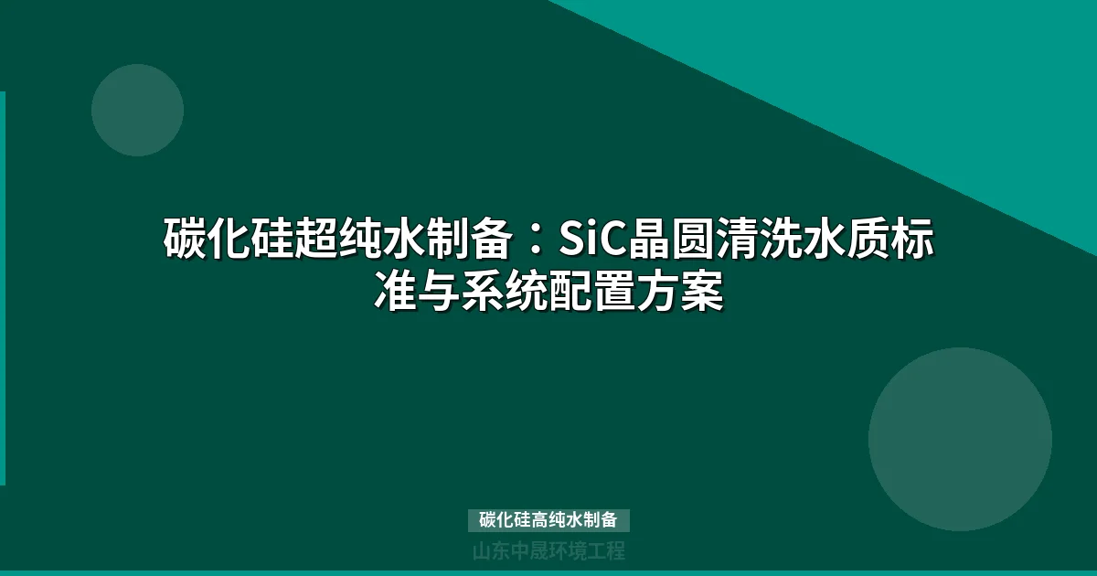 碳化硅高纯水制备：SiC晶圆清洗超纯水工艺与水质标准全解